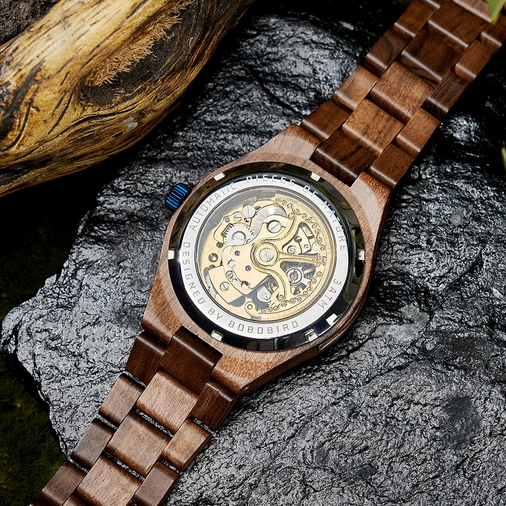 Luxury Fashion Men's Watches with Automatic Movement Mechanical Wrist Watches from BOBO BIRD the Hottest Gifts for Father's Day - blvkmen