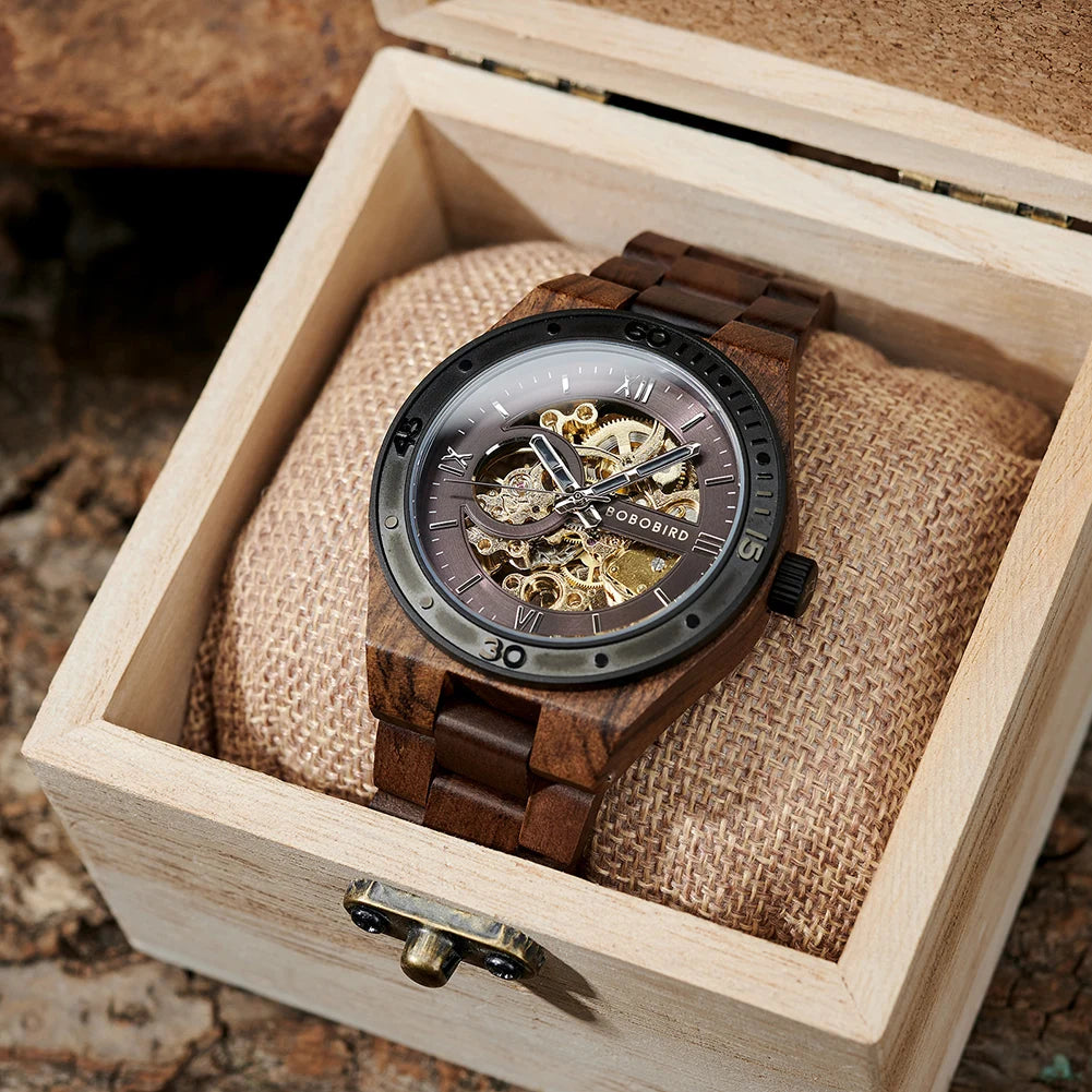 Luxury Fashion Men's Watches with Automatic Movement Mechanical Wrist Watches from BOBO BIRD the Hottest Gifts for Father's Day - blvkmen