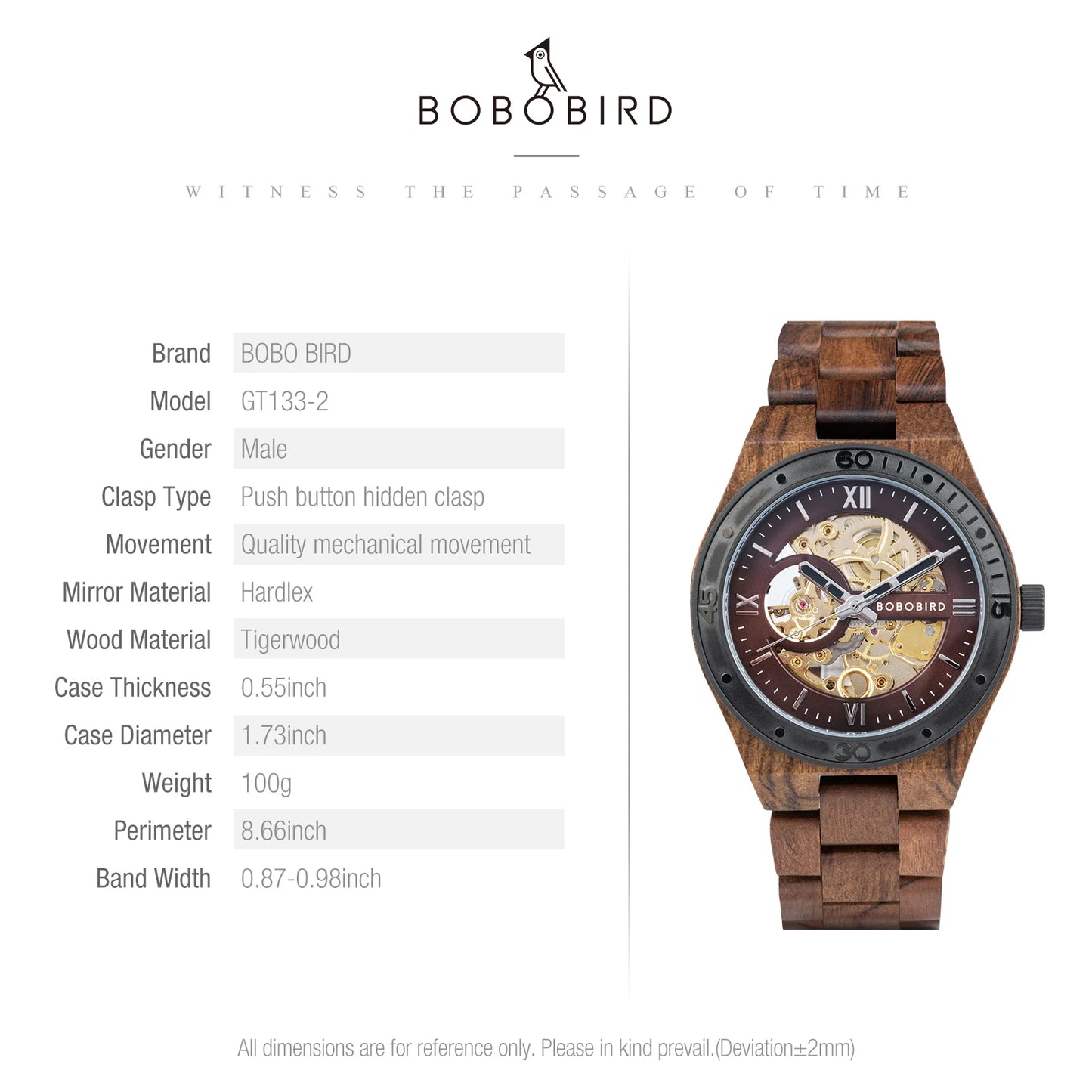 Luxury Fashion Men's Watches with Automatic Movement Mechanical Wrist Watches from BOBO BIRD the Hottest Gifts for Father's Day - blvkmen