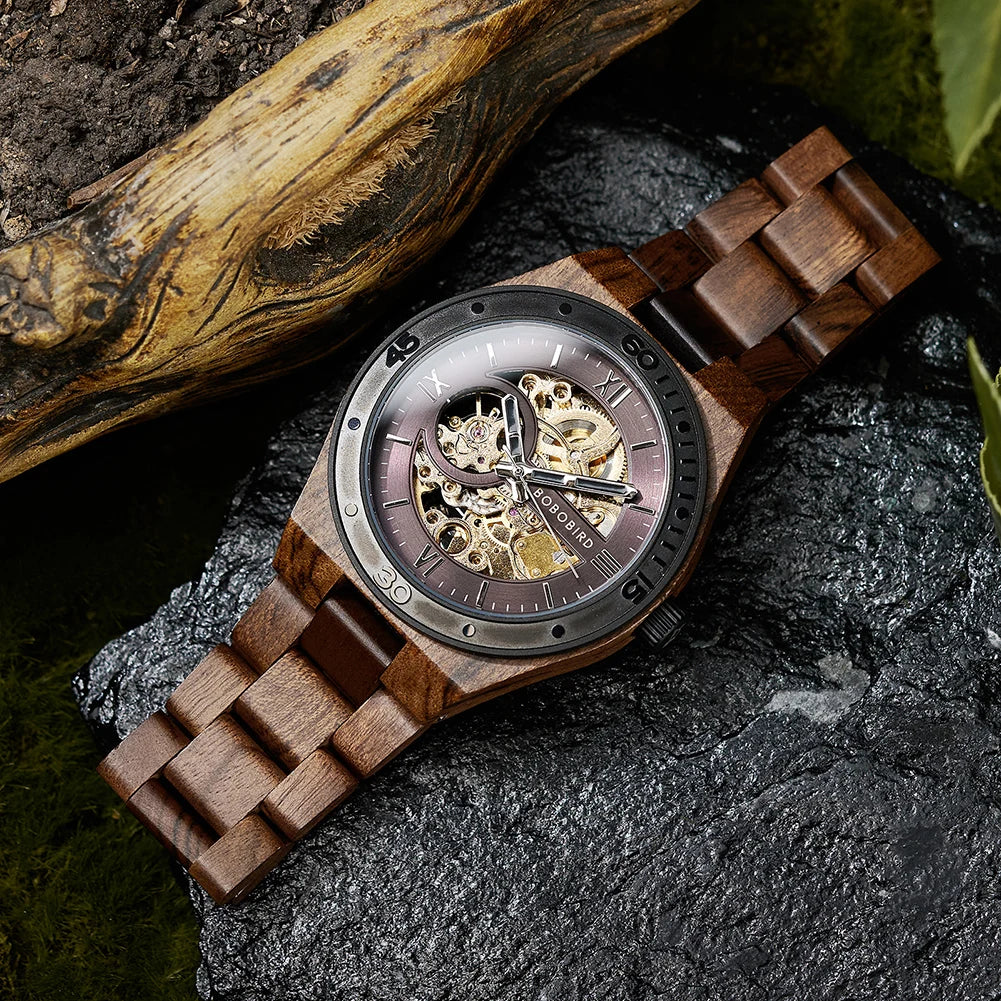 Luxury Fashion Men's Watches with Automatic Movement Mechanical Wrist Watches from BOBO BIRD the Hottest Gifts for Father's Day - blvkmen