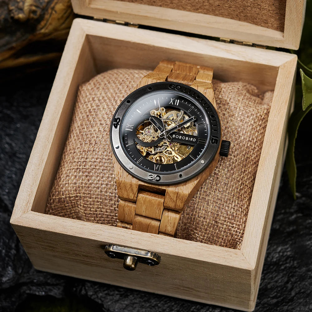 Luxury Fashion Men's Watches with Automatic Movement Mechanical Wrist Watches from BOBO BIRD the Hottest Gifts for Father's Day - blvkmen