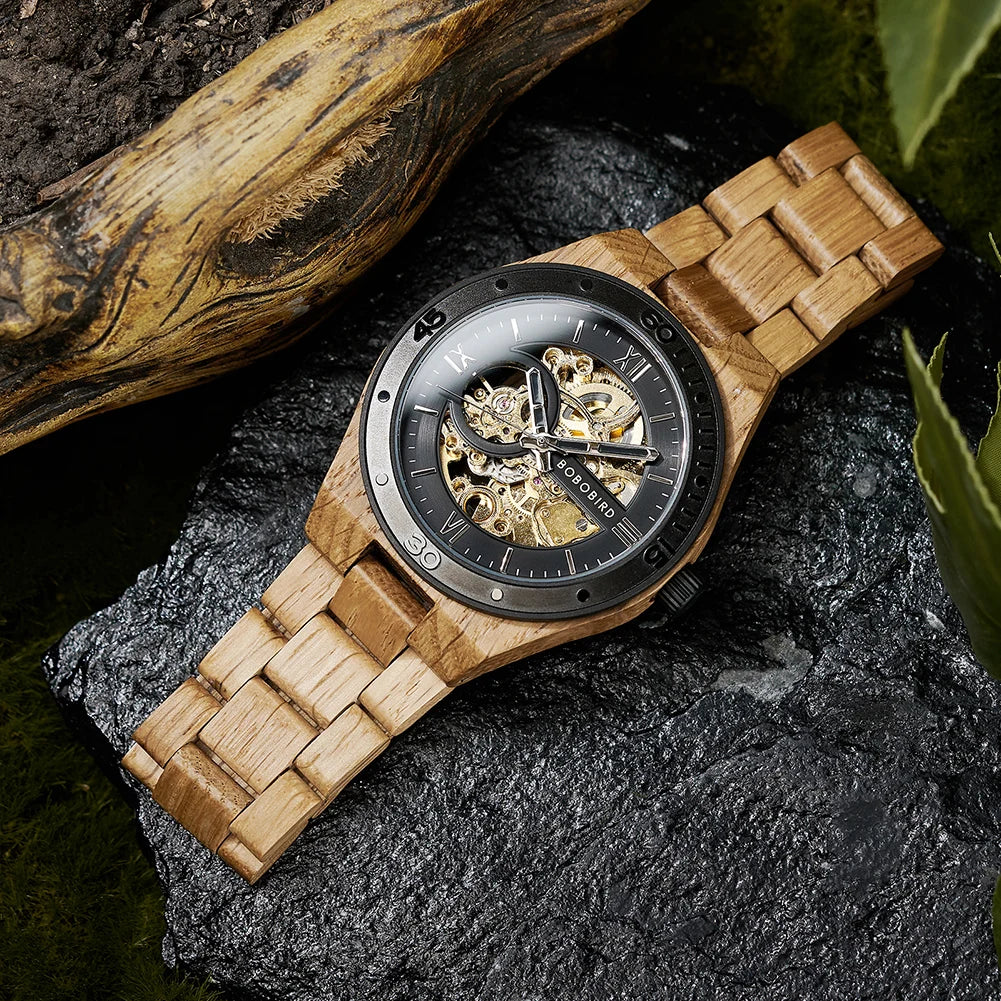 Luxury Fashion Men's Watches with Automatic Movement Mechanical Wrist Watches from BOBO BIRD the Hottest Gifts for Father's Day - blvkmen